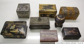 antike Geldkassetten aus Sammlungsauflösung Privatmuseum