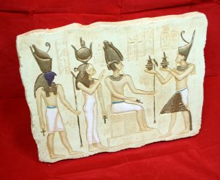 Ägyptisches Relief Wandbild Pharao Cleopatra 58cm NEU
