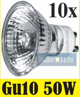 10x Alu Reflektor 50W Halogenlampe 240V GU10 Halogenreflektor