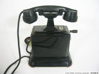 Uraltes Telefon,Ericsson,Schweden,Kurbelinduktor, um 1920/30,