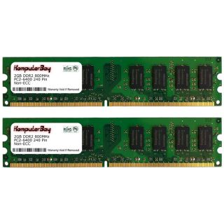 4GB 2x 2GB DDR2 PC2 6400 6300 800MHZ 240 PIN 4 GB DIMM