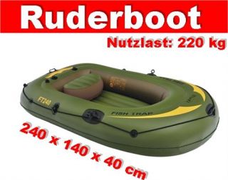Ruderboot Angelboot Paddelboot Schlauchboot FT 240 grün NEU