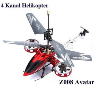 RC 4 Kanal CH Helikopter ferngesteuerter Hubschrauber Avatar Z008 Mit