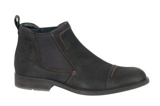 Ecco Birmingham Herrenschuhe schwarz mit Gummizug Ankle Boots