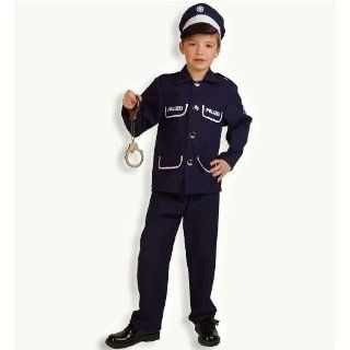 Polizist Petersen blau 2tlg mit Mütze Polizei Kinder Kostüm 