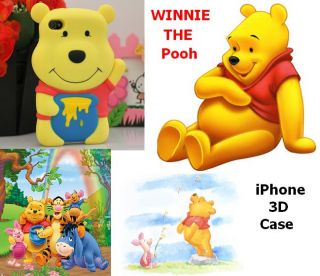 For iPhone 4 Soft case Disney 3D Winnie Pooh Bear Cover cas diphone