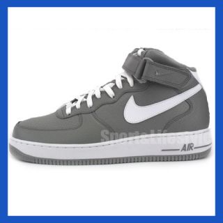 Nike Air Force 1 One Mid 07 grau weiß Größe 41   48