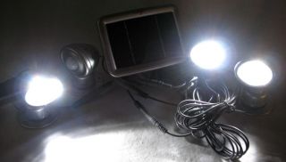 LED Power Strahler mit Solar Panel & Bewegungsmelder sowie