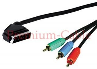 Scart RGB YUV Cinch Kabel VIDEO TV Adapter Receiver 1m
