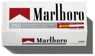 10000 (40x250) Marlboro Red Extra Hülsen, Filterhülsen