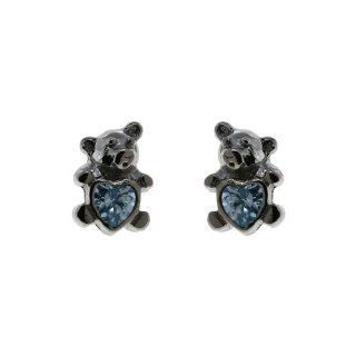 Charme Stud Ohrringe Teddybär Schmuck Für Frauen Indische Sterling