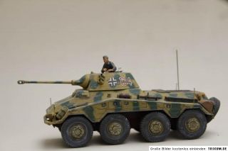 Wehrmacht Panzer 1/35 gebaut SdKfz 234 Puma mit Figur built