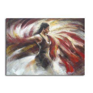 Handgemaltes Gemälde Flamenco (165 x 120 cm) Küche