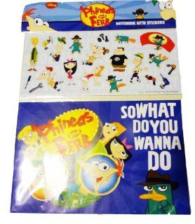 Phineas & Ferb Notebook mit 20 Sticker, Aufkleber   aus USA