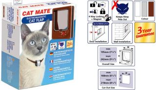 Cat Mate, Nr. 254 elektromagn 4 Weg Katzenklappe weiß