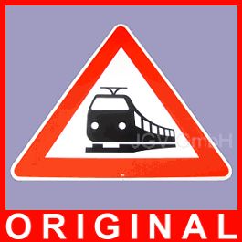 Verkehrszeichen Bahnübergang Verkehrsschild Schild Zug