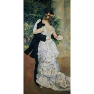 Leinwanddruck (90 x 170, Renoir) von Tanz in der Stadt, weißer Rand