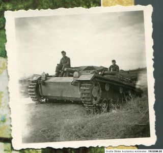 Top Foto Sturmgeschütz mit Kennung 6 x 6cm