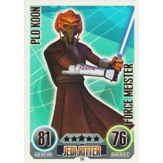 Star Wars Force Attax Einzelkarte 176 Plo Koon Jedi Ritter Force
