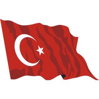 PEMA Aufkleber Fahne A LS182 Turkey   Türkei 10 cm farbig / bunt