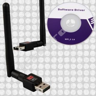 RT5370 USB Wifi WLAN Dongle Stick Adapter 5dBi Antenne