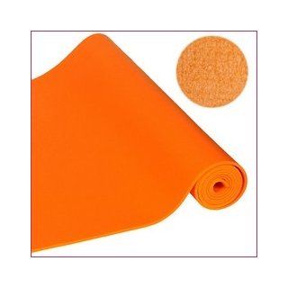 Yogamatte Premium Safran/Orange 183 x 60 x 0,45 cm, extrem dichter