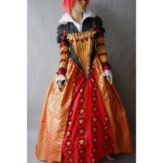 Tim Burton Alice im Wunderland Red Queen Kostüm Kleid 