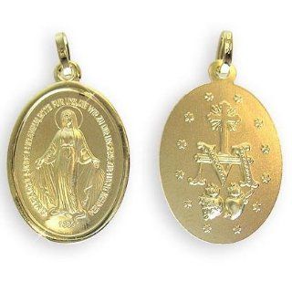 Echt 14 Karat Gold 585 Wundertätige Madonna Immaculata Milagrosa