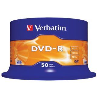 Verbatim DVD R 16x Speed 4,7GB 50er Spindel Computer
