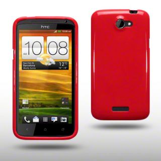 TPU GEL CASE/COVER FOR HTC ONE X   SOLID RED