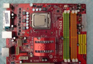 MSI P6N SLI V2 Intel Motherboard mit CPU 3,2 GHz