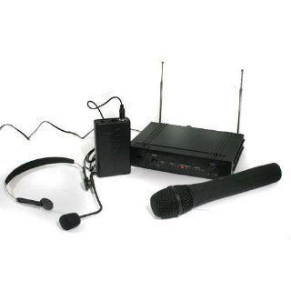Profi Funkmikrofon System Wireless Receiver mit Headset 