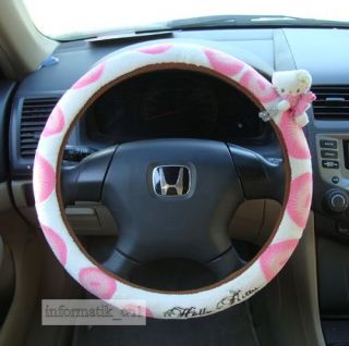 neu Hello Kitty Auto Lenkrad Bezug steering wheel cover