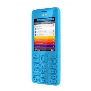 Nokia Asha 206 Dual SIM Smartphone 2,4 Zoll cyan 