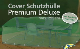 Luxus Schutzhuelle fuer Gartenmoebel Sitzgruppe 295x210cm Abdeckfolie