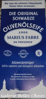 Marius Fabre Savon Noir Schwarze Olivenöl Seife umweltschonend rein