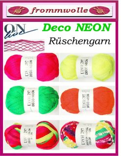 DECO * NEON * Linie 297 ONline Wolle Rüschenschal stricken