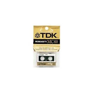 TDK Microcassette für Diktiergerät und Anrufbeantworter Typ MC 60