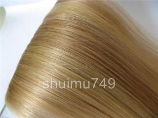 20 7pcs Real HUMAN HAIR CLIP IN EXTENSIONS #18/613,70g