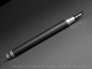 Tombow Zoom 101 Carbon Fiber Fountain Pen Matte Black, Fine