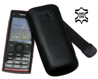 Original SunCase Leder Etui Hülle *LUXUS* für Nokia X2