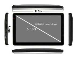 HD touch screen GPS Navigationsgerät/4GB/128RAM/Deutschland Europa