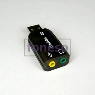 3D Surround 5.1 USB Sound Card Audio Controller DN301