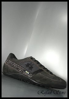 Herren Schuhe LA MARTINA 40 Sneakers Grau Italy Vintage NEUE
