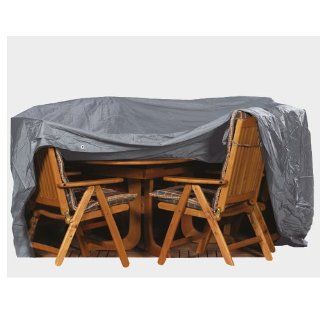 Premium Schutzhülle für Sitzgruppen, 230 x 135 PVC Oxford 600, oval