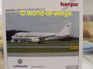 Luftwaffe A319 Flugbereitschaft Herpa Wings 553421