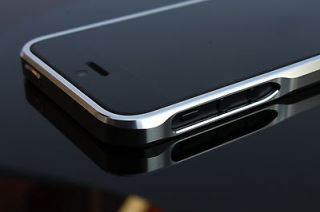 Apple iPhone 5 Metall Aluminium Bumper Case Hülle Tasche Schutz Folie