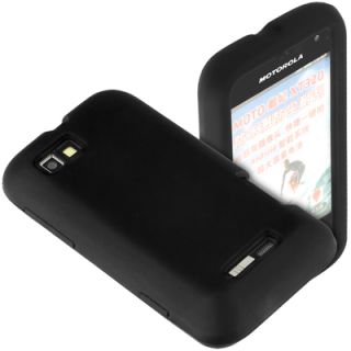 Silikon black Case f Motorola Defy Mini XT320 Tasche Schutz Hülle