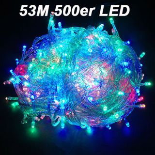 50M/100M LED Lichterkette Weihnachten Aussen Beleuchtung Lampe Deko