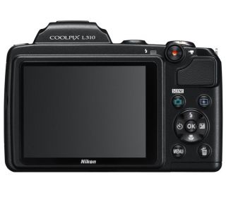 Nikon COOLPIX L310 14.1 MP Digitalkamera Schwarz, 21 fach optischer